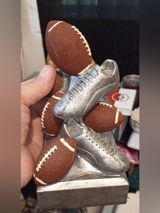 Other - Kids Silver Football Cleat Decorative Bank